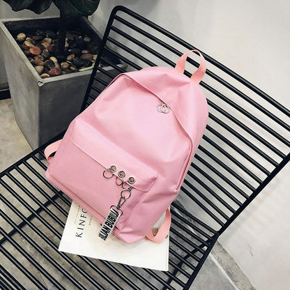 Girl's Polyester Women Backpack Campus School Bag Lady College Rucksack Knapsack