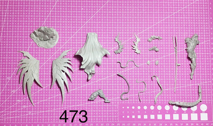 1/24 resin figure model fantastic Scorpion Warrior w/Wing Unpainted Unassembled