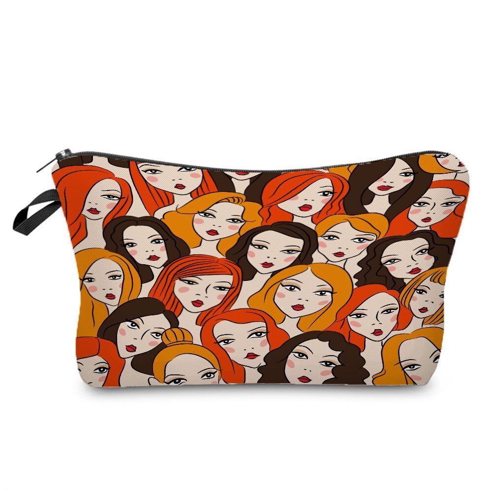 Leopard Printed Cosmetics Organizer Bag Storage Waterproof Makeup Purse Travel
