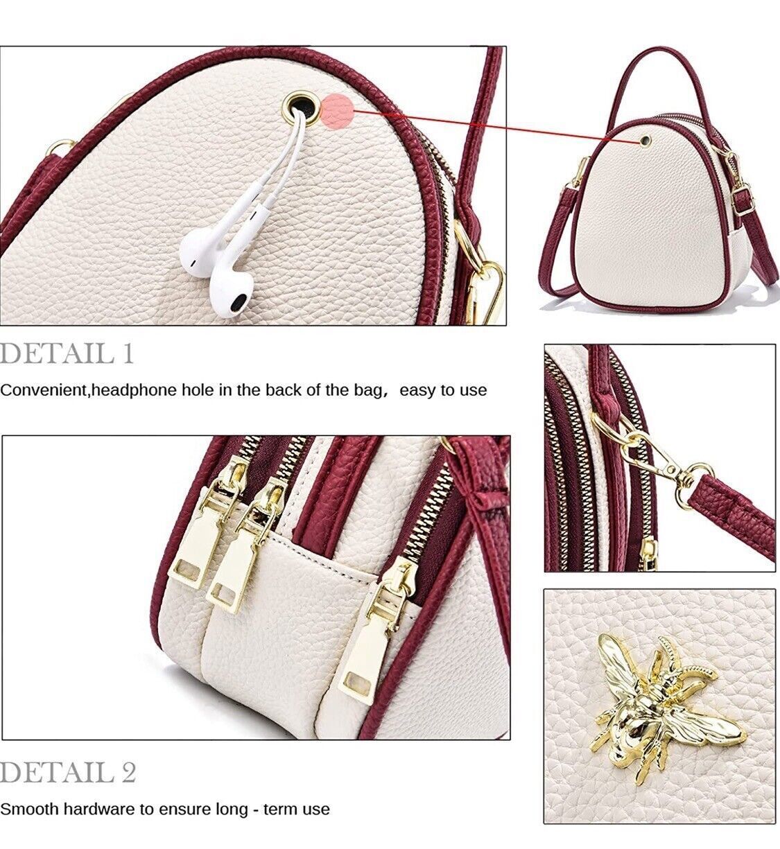 Women Shell Handbag Shoulder Crossbody Bag PU Satchel Quilted Purse Tote Gift