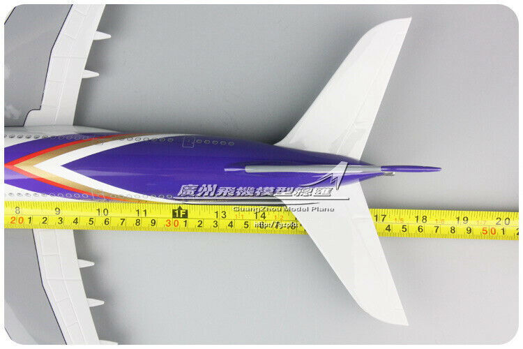 1:160 46CM THAI AIRBUS A380 Passenger Airplane Landing Gear Resin Aircraft Model