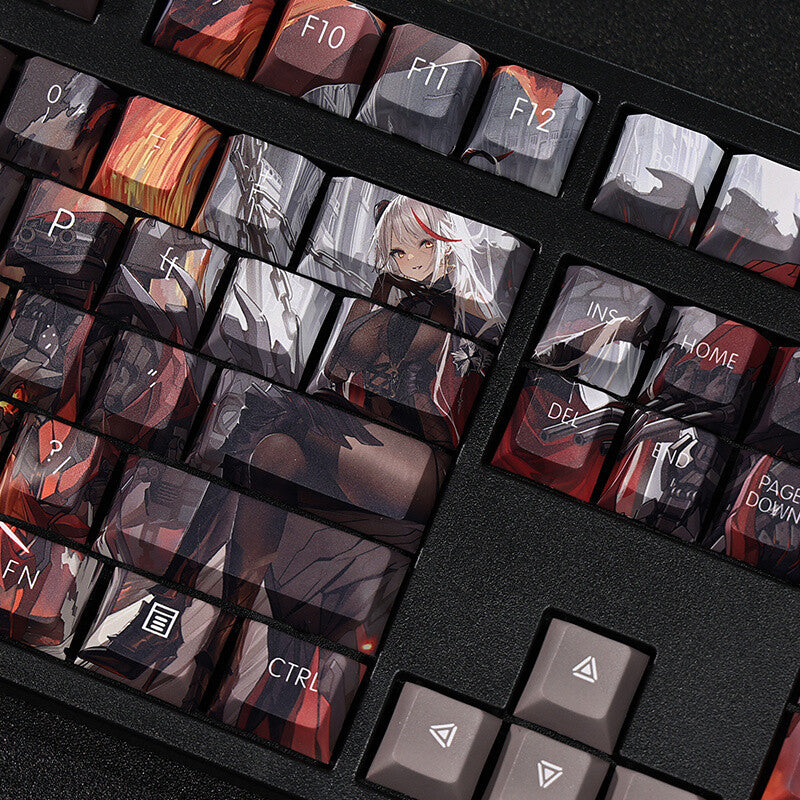 New Games Azur Lane KMS Ägir PBT Keycap Set Cherry MX for Mechanical Keyboard