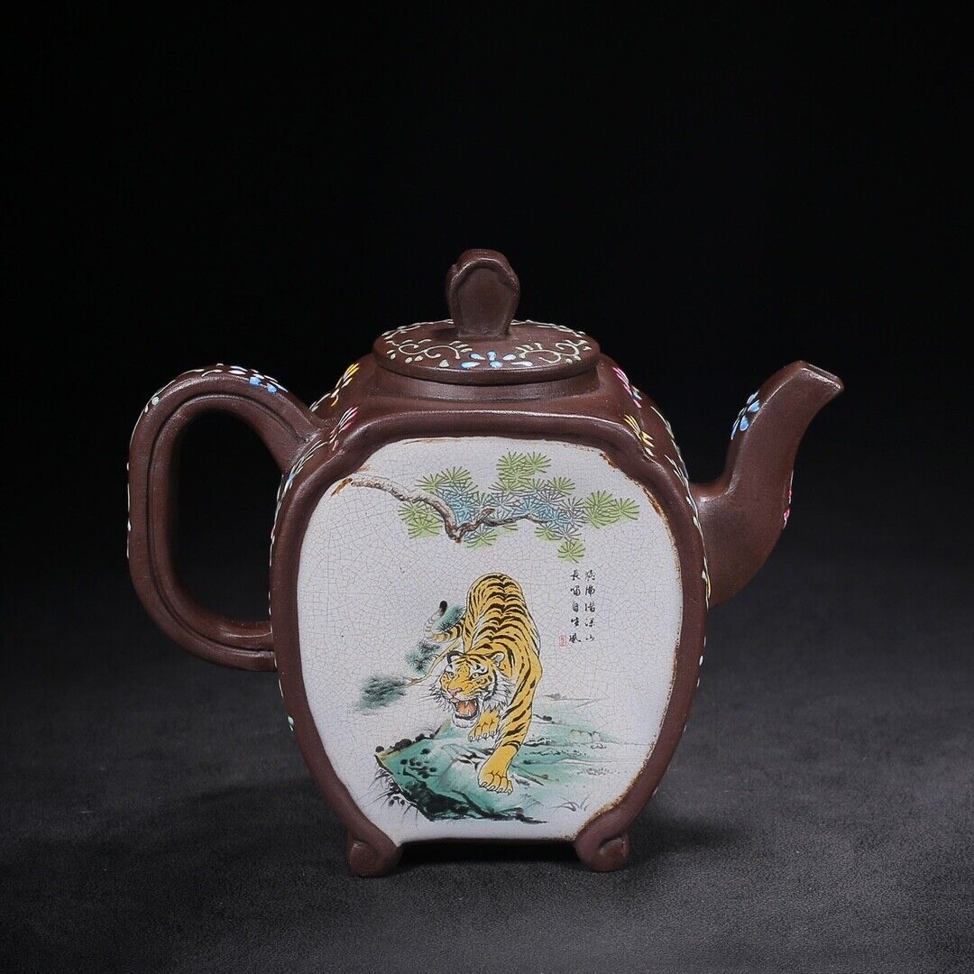 Chinese Yixing Zisha Clay Handmade Exquisite Teapot （威震山河 底款：陈鸣远）