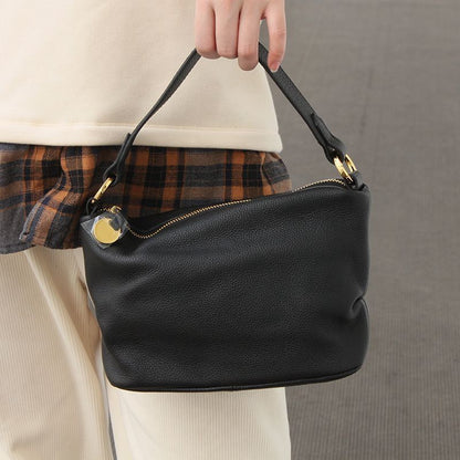 Soft Genuine Leather Handbags Bag Shoulder Bag Cowhide Crossbody Purse 27*9*18CM