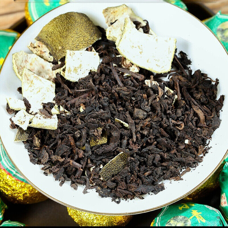 500g Chinese High Quality Tangerine Peel Pu-Erh Tea Puerh Cooked Tea Black Tea