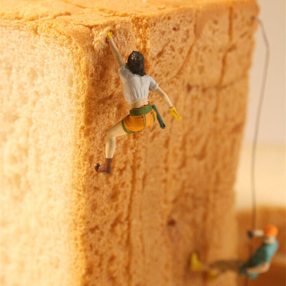1/64 Rock Climbing Figure Model City Scene Display Props Model Accessory