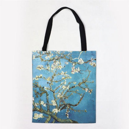 Harajuku Van Gogh Canvas Shoulder Bag Eco Shopping Bag Shopper Bag Tote Bag