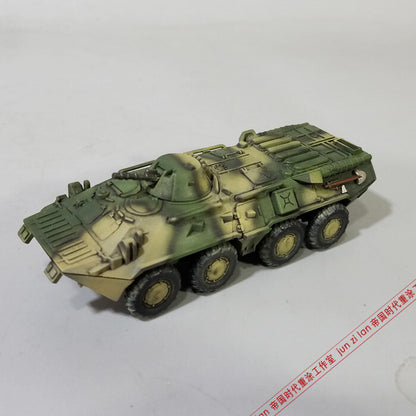 1/72 Russian btr-80 wheeled armored vehicle model yellow green camouflage