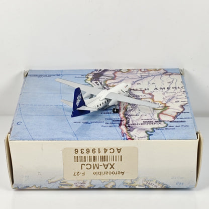 1:400 Aeroclassics Aerocaribe Fokker F-27 XA-MCJ Passenger Plane Diecast Model