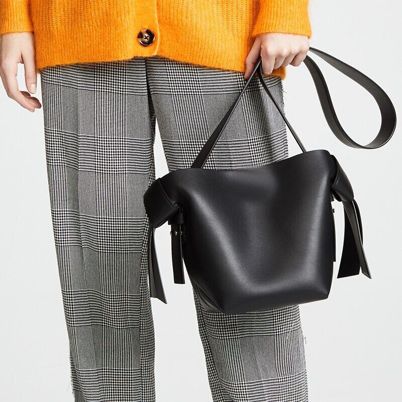 Women Shoulder Bags Handbags Tote Pu Leather Crossbody Bag Casual Buckets