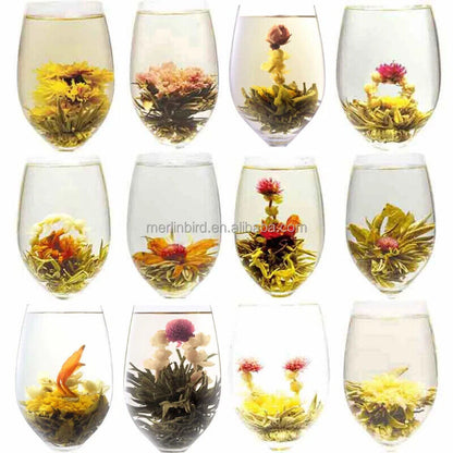 Organic Green Tea Base Blooming Flowering Tea Art Tea Ball Flowering Tea 20pcs