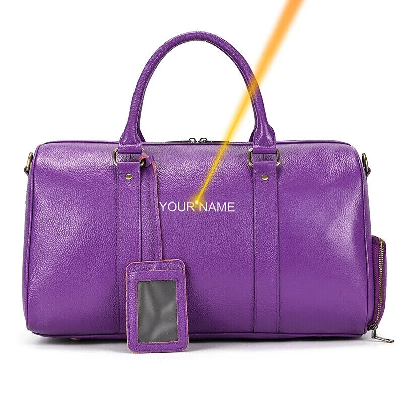Genuine Leather Travel Bag Men Women Cowhide Casual Travel Weekend Shoulder Bag