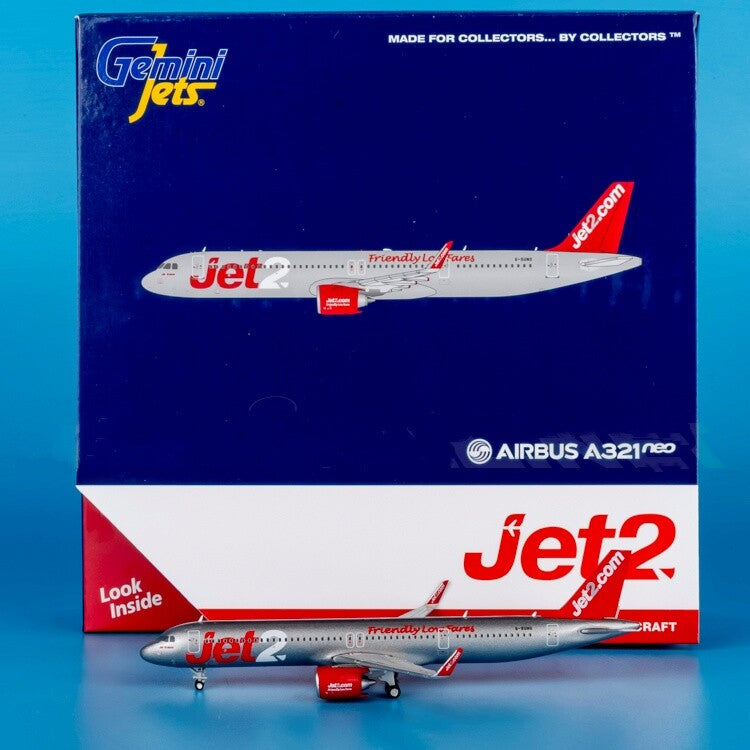 1:400 Geminijets Jet2 Airbus A321neo Passenger Airplane Diecast Model