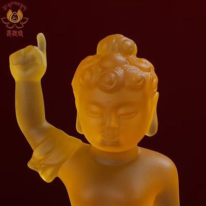 6" Tibetan 1set Resin Young Baby Sakyamuni Buddha Statue Bathing Buddha