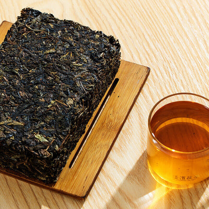 Jingwei Fu Tea Jingyang Shaanxi Fu Brick Tea Black Tea Golden Flower Tea 357g