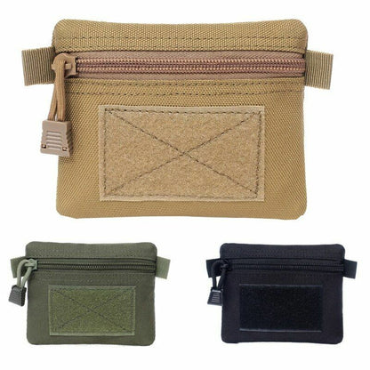 Outdoor Bag Multifunction Key Card Case Coin Purse Outdoor Tactical Zipper Nylon