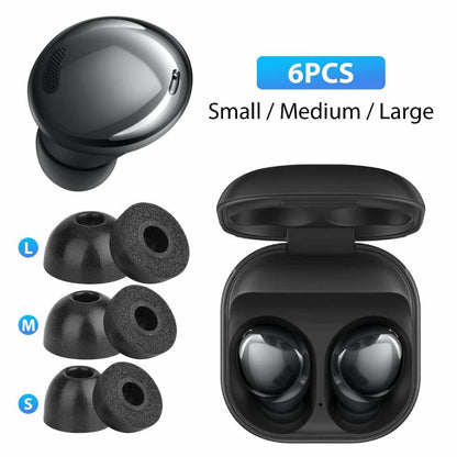 6Pcs Black Ear Tips Cover S M L Set For Samsung Galaxy Buds Pro Earbuds Parts gg