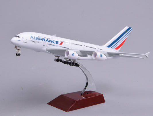 20CM AIR FRANCE AIRBUS A380 Passenger Aircraft Plane Diecast Airplane Model