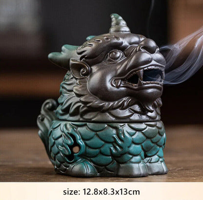Chinese Kirin Model Fortune Decoration Tea Pet Tea Ceremony Zen Ceramic