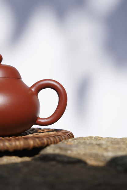 110ml small pot marked real yixing zisha dahongpao clay handmade tea pot 7 holes