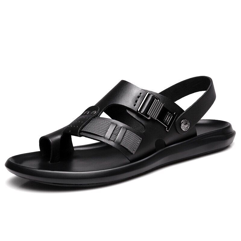 Leather Men Sandals Beach Shoes Slippers Outdoor Slippers Mens Shoes Shoe