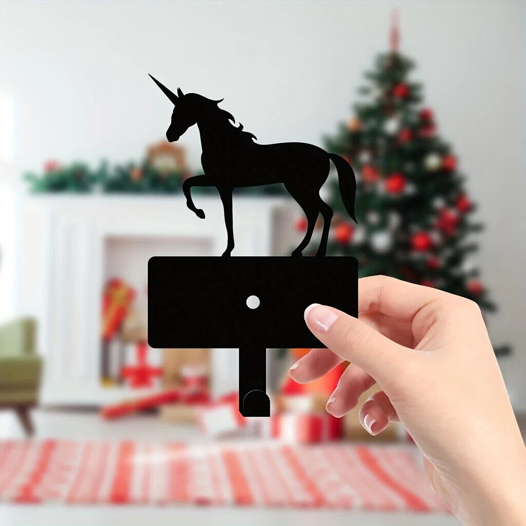 Metal Christmas Unicorn Hook, Key Belt Hanging Hook, Wall Decoration Hook