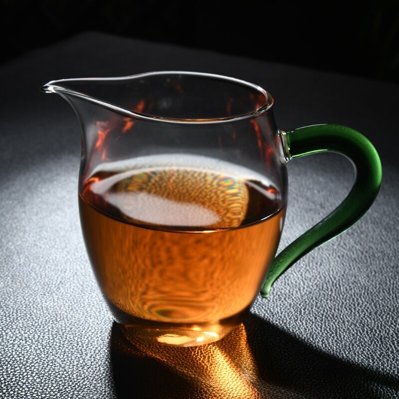 350ML Glass Fair Cup Chinese Tea Set Handmade Tea Sea Male Cup Hand Held