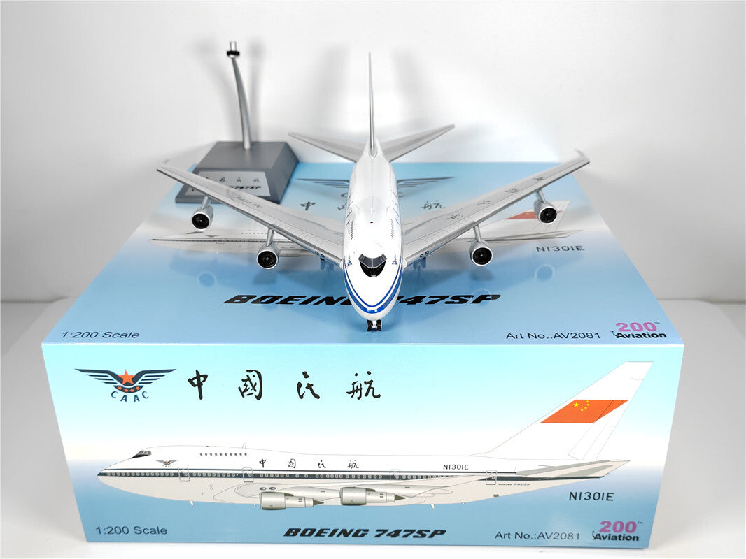 1:200 Aviation CAAC BOEING B747SP Passenger Airplane Diecast Plane Model
