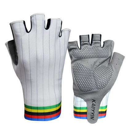 Cycling Gloves Aero Bike Team Half Finger Outdoor Road Sport Men Women Bicycle