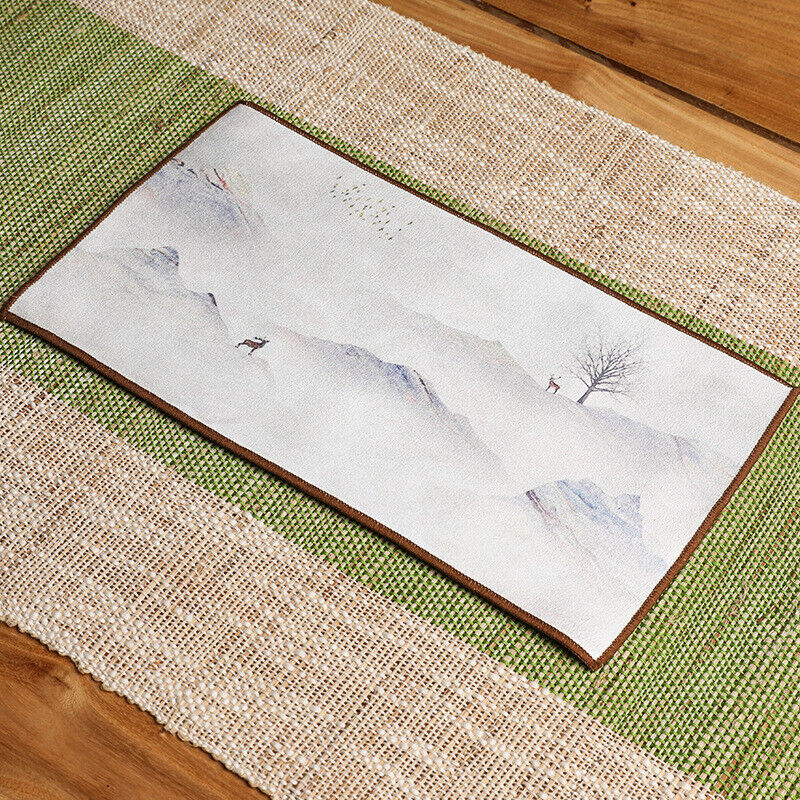 Chinese Painting Tea Table Absorbent Tea Cloth Kung Fu Rag Tea Towel Napkin