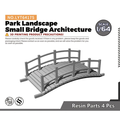 LYT64175 S Scale Miniature Railroad Park Landscape Small Bridge Architecture