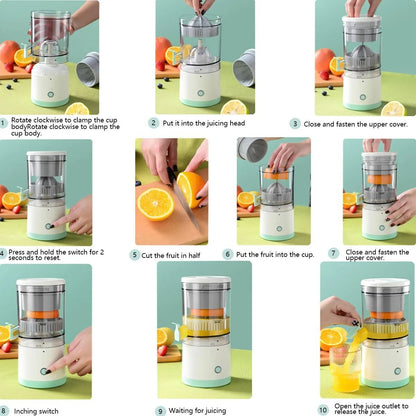 Wireless Fruit Blender Juicer – Automatic Fresh USB Rechargeable