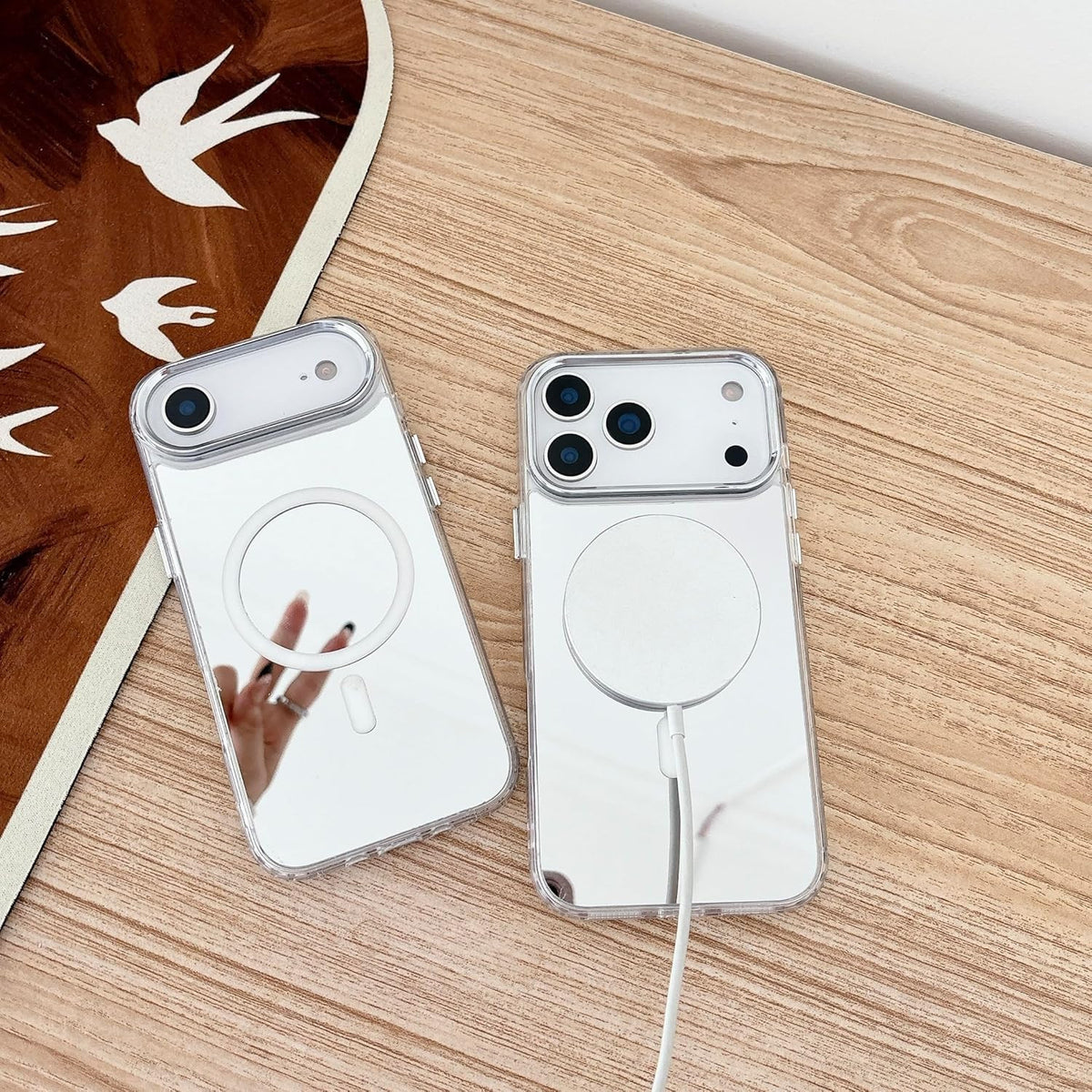 Mirror Magnetic Case for Iphone 17 Pro Max [Compatible with Magsafe] Cute Glass