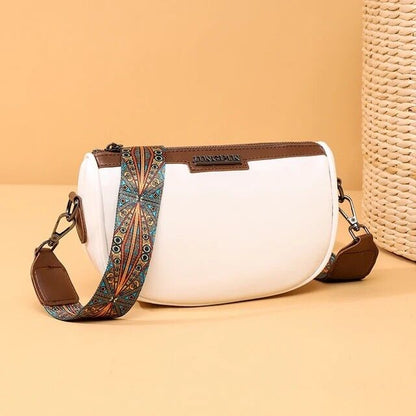 Genuine Leather Crossbody Bag For Women Luxury Design Bag Oil Waxed Handbag Gift