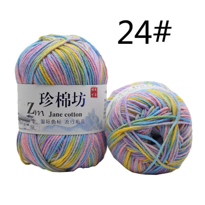 Hot Sale 50g Soft Crochet Yarn DIY Hand Milk Baby Cotton Knitting Wool Yarn