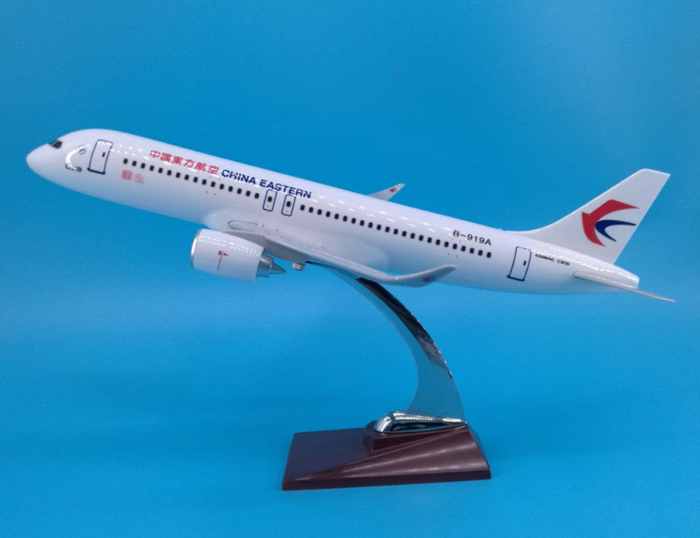 38CM CHINA EASTERN COMAC C919 B-919A Passenger Airplane Resin Aircraft Model