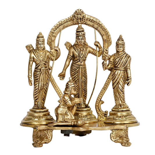 Ram Darbar Lord Rama Sita Laxman Hanuman Brass Family Statue Figurine Sculpture