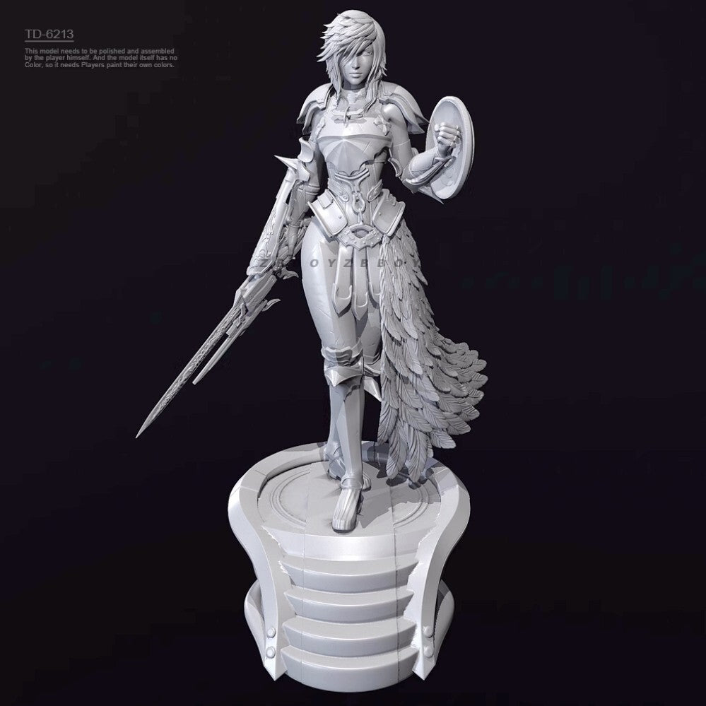 1/24 resin figure model kit Final Swordsman Female Warrior Unassembled unpainted