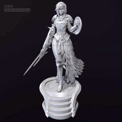 1/24 resin figure model kit Final Swordsman Female Warrior Unassembled unpainted