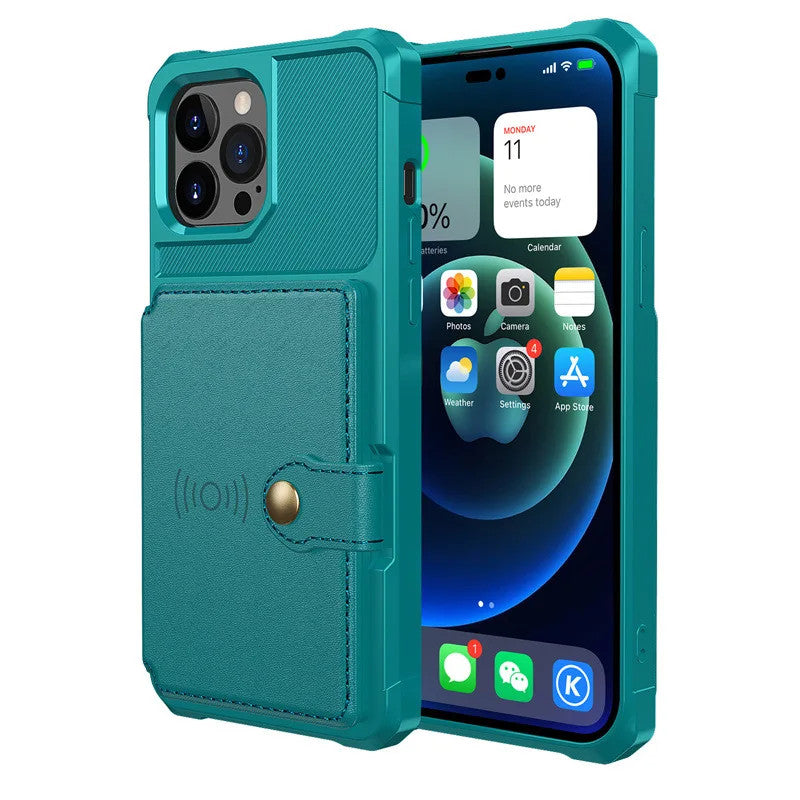 Tough Multi Slot Phone case Case with Portable Card Slot Cover for iphone17/16