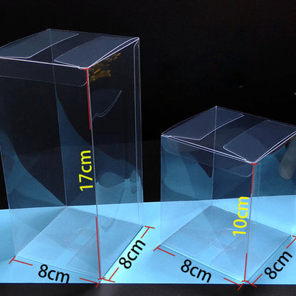 25X Clear PVC Boxes Wedding Party Favour Shop Display Transparent Plastic Box