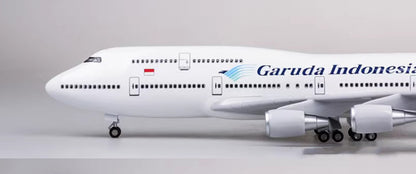 47CM 1:150 Garuda Indonesia BOEING 747-400 Airplane Landing Gears Resin Model
