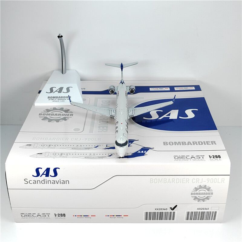 1:200 JC Wings SAS Bombardier CRJ-900 Passenger Aeroplane Diecast Aircraft Model