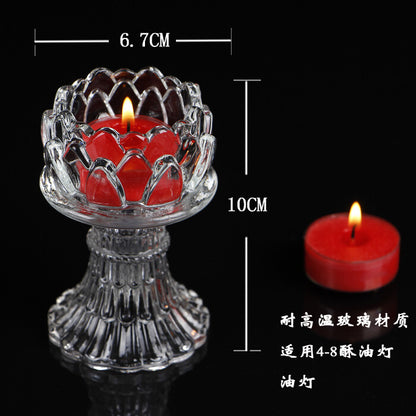 Provide lamps Buddhist lamps lotus lamps crystal glass lamp holders lamp holders