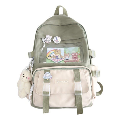 Women Backpack Teenager Girl BookBag Laptop Rucksack Student School Bag Female