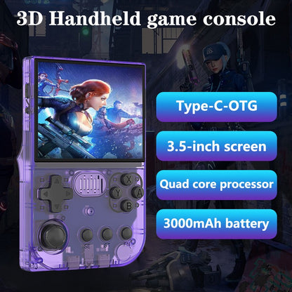 3.5-inch R36VX Retro Handheld Game Console Video Games 3D Handheld Game Console