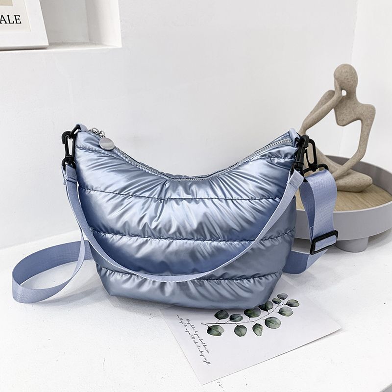 Winter Space Handbags Padded Quilted Crossbody Bags Hobos Shoulder Messenger Bag