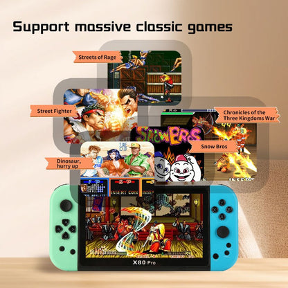 Portable( X80 PRO) Console 7.0" Screen Handheld Video Game PSP handheld console