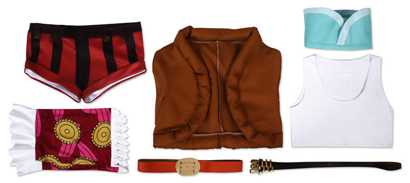 ONE PIECE Jewelry Bonney Anime Cosplay Women Costume Outfit with Hat Halloween