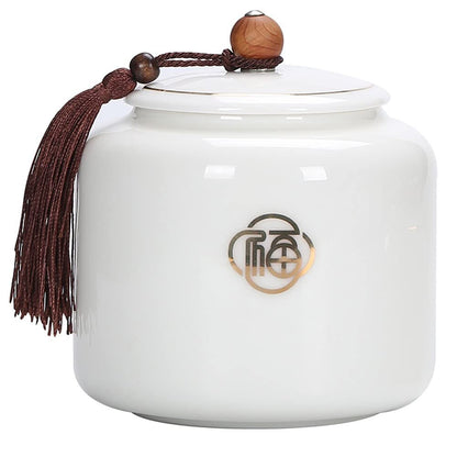 13.5cm Ceramic Tea Cans Storage Sealed Jar Tea Caddy Candy Jar Home Decor
